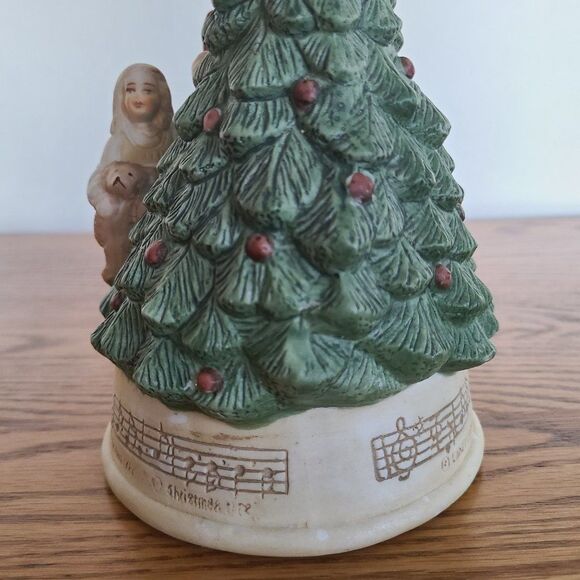 Claire Burke Holiday Music Box Oh Christmas Tree Mother & Child Decorating Tree - Picture 5 of 10